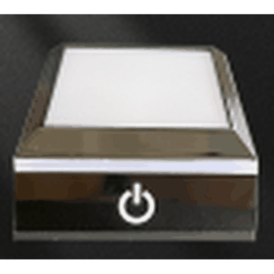 Square Touch-Sensing LED Base — Flat Top (Battery + AC)